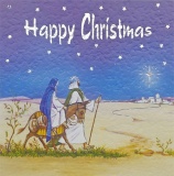 Journey to Bethlehem Textured Christmas Cards - 8 Pack