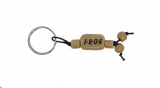 FROG (Fully Rely On God) Beige Ceramic Keyring