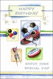 Happy Birthday - Greetings Card (Sports)