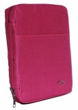 Classic Canvas Medium Bible Cover (Fuschia)