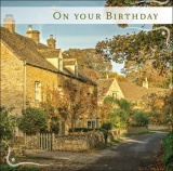 Country Cottages Birthday Greetings Card