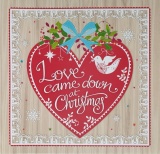 Christmas Cards - Love Came Down Heart - Pack of 5