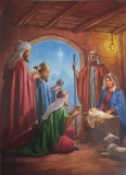 Kings, Baby, Joseph, With Mary, Inside Stable - 5 Pack