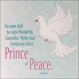 Prince of Peace Dove Green Christmas Cards - Pack of 5