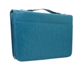 Teal Imitation Leather Large Bible Cover