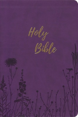 KJV Purple Leasoft Flower Edition Giant Print Bible