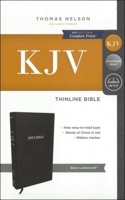 KJV Thinline Black Leasoft Bible