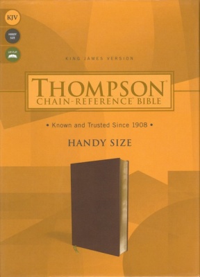 KJV Thompson Chain Reference Brown Leasoft Bible-Handy Size