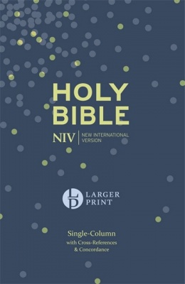 NIV Single Column Large Print Hardcover Bible