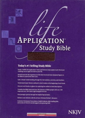NKJV Life Application Study Bible (Burgundy)