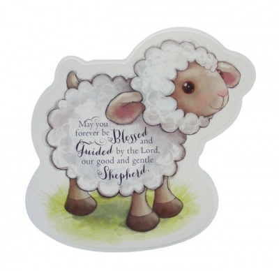 Lamb Childrens Wall Plaque