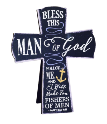 Man of God Cross Plaque