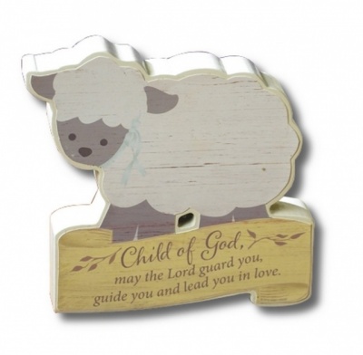 Child of God Lamb Desk Plaque