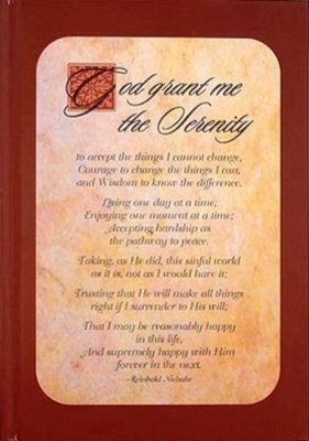 Notebook: The Serenity Prayer