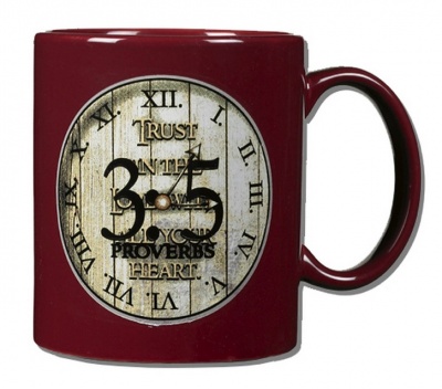Proverbs 3:5 Burgundy Mug - Well Versed