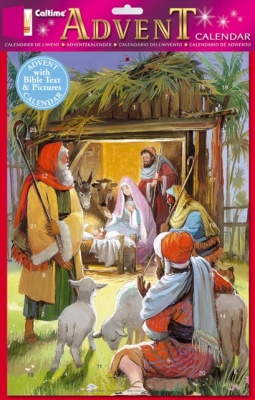 Shepherds at the Stable Bible Reference Advent Calendar