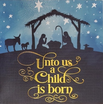 Unto Us a Child Christmas Cards- Pack of 10