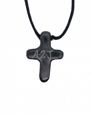 A2J (Addicted 2 Jesus) Black Cross Necklace