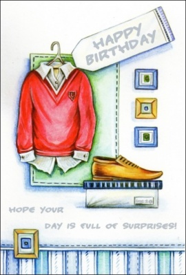 Happy Birthday - Greetings Card (Philippians 4:4)