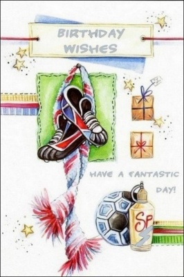 Happy Birthday - Greetings Card (Football)