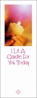 I Lit A Candle For You - Greetings Card