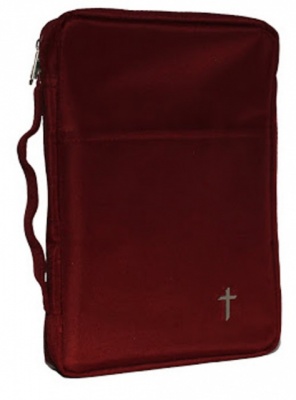 Classic Microfiber Large Bible Cover (Burgundy)