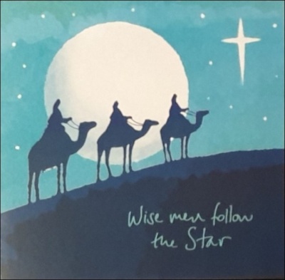 Wise Men Follow Christmas Cards - Pack of 5
