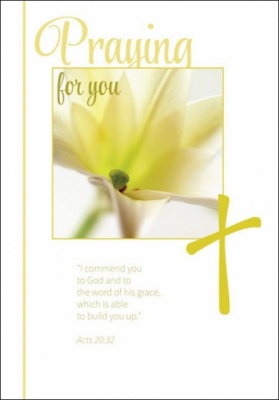Praying for You - Greetings Card - Acts 20:32