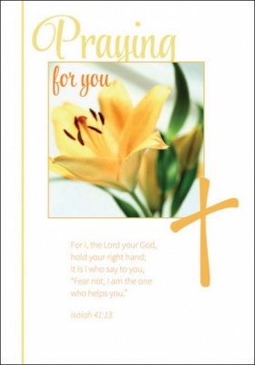 Praying for You - Greetings Card - Isaiah 41:13