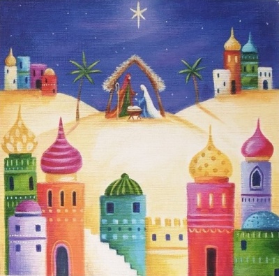 Nativity in the City Christmas Cards - Pack of 5