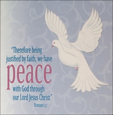 Prince of Peace Dove Blue Christmas Cards - Pack of 5
