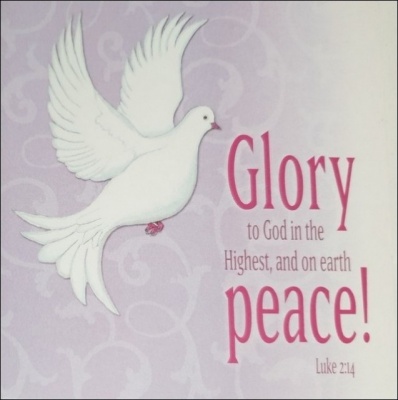 Prince of Peace Dove Purple Christmas Cards - Pack of 5