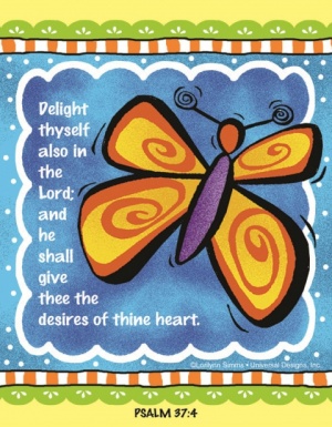 Delight Thyself Also In The Lord - Fridge Magnet