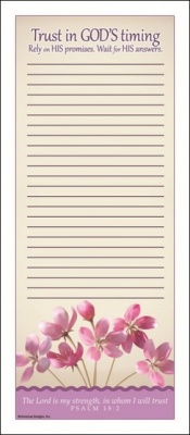 Trust in GOD'S Timing - Magnetic Notepad